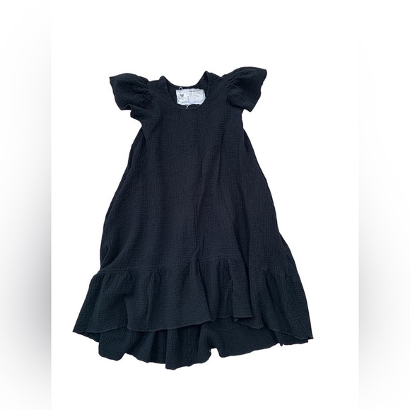 farmhouse frocks Dresses & Skirts - Farmhouse Frocks Size XS Black Gauze Dress with Flutter Sleeves